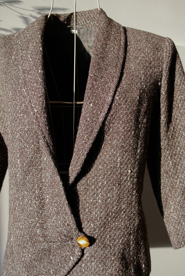 Cappotto corto vintage marrone L