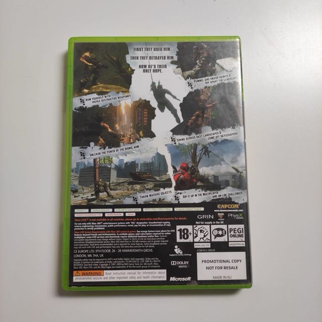 Copia promozionale per Xbox 360 di Bionic Commando