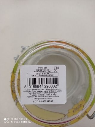 Barattolo ermetico thun 