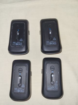 Ratón inhalambrico dell con dongle.