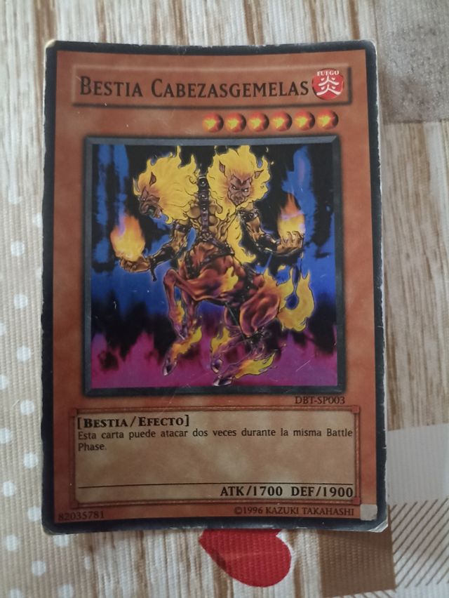 Carta original de Yu-Gi-Oh