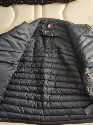 Cazadora plumífero negro hombre Tommy talla XL