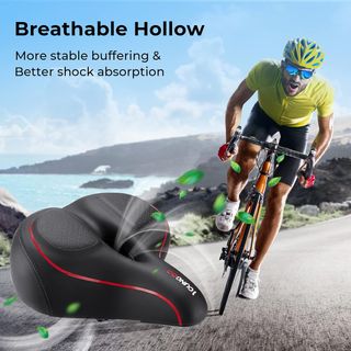 Sillín Gel Amplio, Sillín Bicicleta Extra Grande