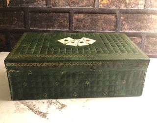 Scatola vintage per carte da gioco