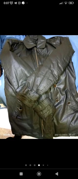 Abrigo tipo Biker de piel