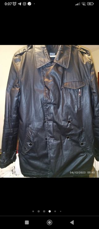 Abrigo tipo Biker de piel
