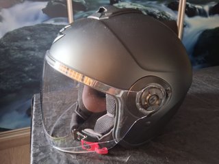 Casco moto jet custom