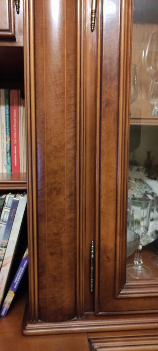 Librería con vitrina Madera 