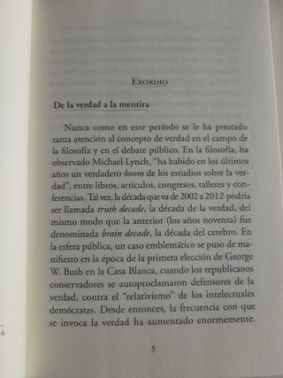 Mentira (FILOSOFIA E HISTORIA). Franca D'Agostini