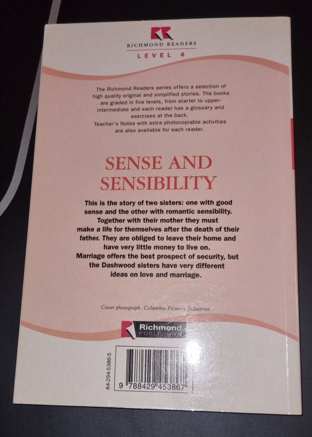 Sentido y sensibilidad en inglés