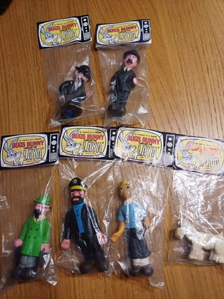 FIGURAS DE LATEX TINTIN - coleccionismo 