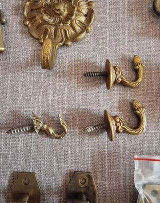 LOTE DE HERRAJES BRONCE, PUERTAS...