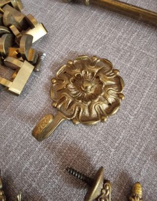 LOTE DE HERRAJES BRONCE, PUERTAS...