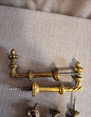 LOTE DE HERRAJES BRONCE, PUERTAS...