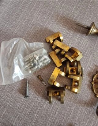 LOTE DE HERRAJES BRONCE, PUERTAS...