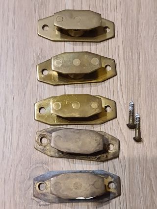 LOTE DE HERRAJES BRONCE, PUERTAS...