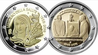 Moneda 2 euros italia 2018 sc