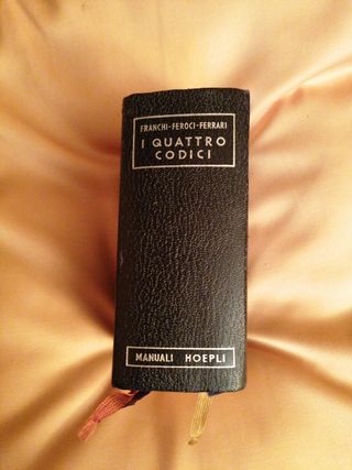 I 4 Codici manuale hoepli