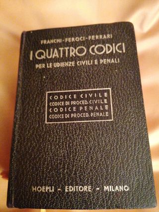 I 4 Codici manuale hoepli