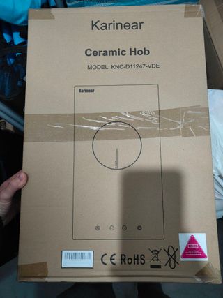 Placa vitrocerámica 1 fuego