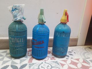 Sifones antiguos para decoración