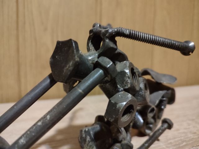 Adorno moto metal soldado artesanal