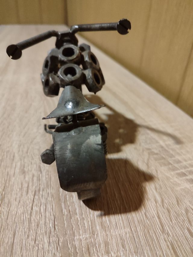 Adorno moto metal soldado artesanal
