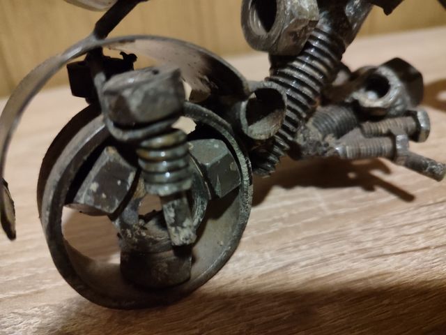 Adorno moto metal soldado artesanal