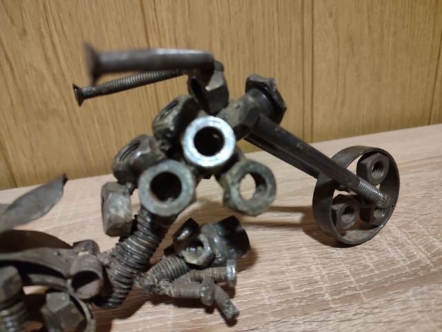 Adorno moto metal soldado artesanal