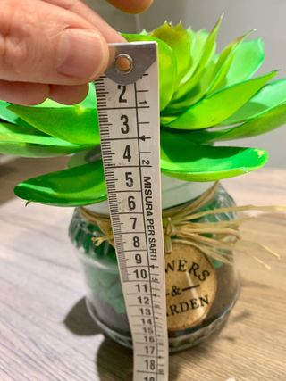 piantine finte con contenitore