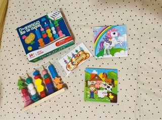 Puzzles y juguete madera nuevo