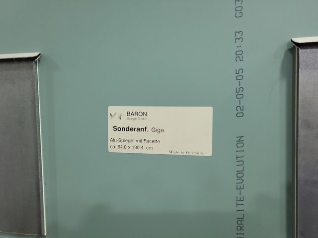 Espejo plateado rectangular para colga