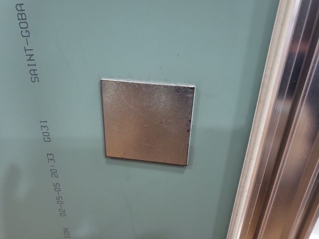 Espejo plateado rectangular para colga