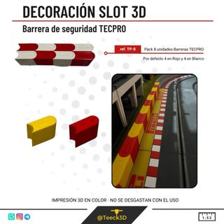 BARRERA SEGURIDAD TECPRO scalextric 3d