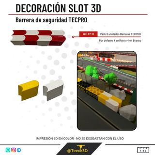 BARRERA SEGURIDAD TECPRO scalextric 3d