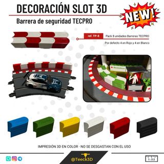 BARRERA SEGURIDAD TECPRO scalextric 3d