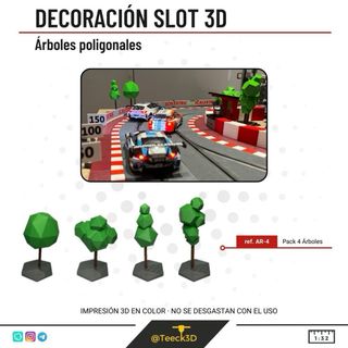 ARBOL DECORATIVO scalextric 3d
