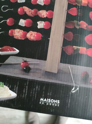 Brochetas barbacoa o frutas