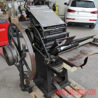 Prensa antigua Marca Minerva Heidelberg