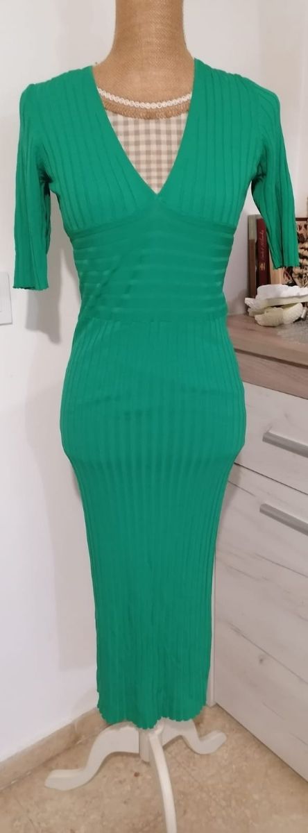 Vestido elástico Verde