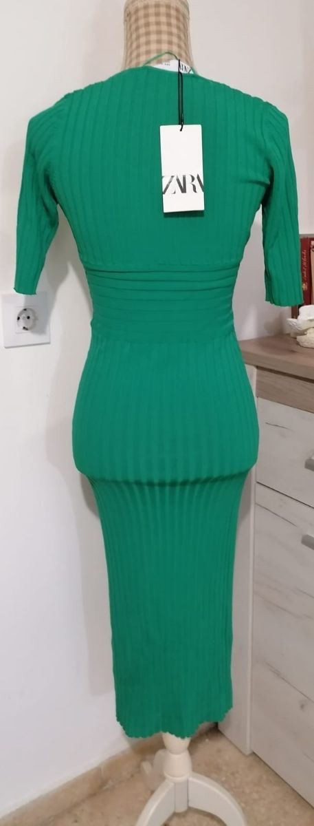 Vestido elástico Verde