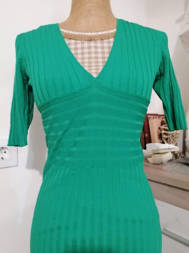 Vestido elástico Verde