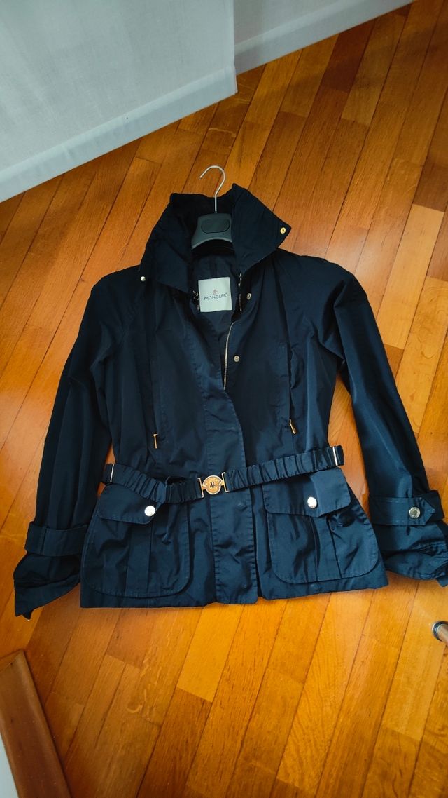 Parka donna moncler blu