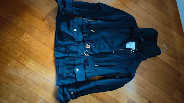 Parka donna moncler blu