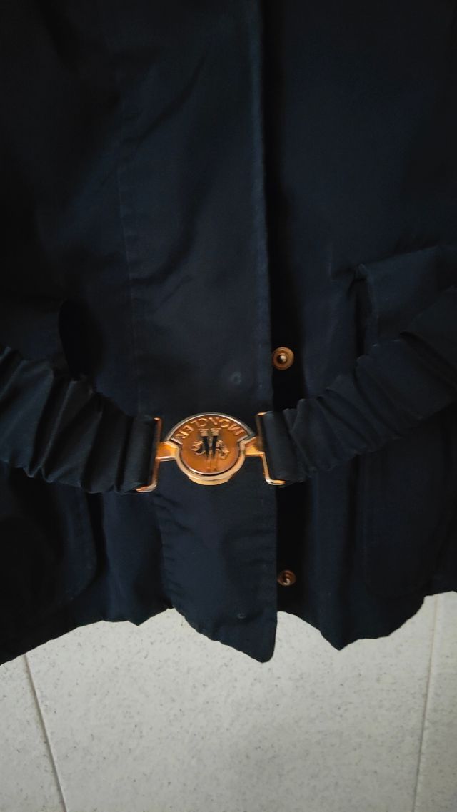 Parka donna moncler blu