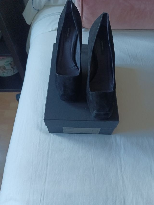 Zapato tacón de ante