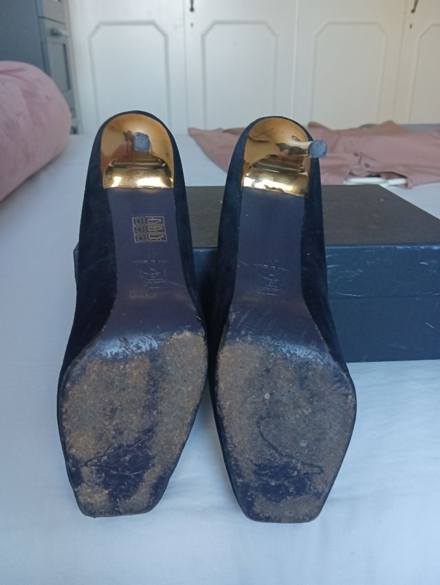 Zapato tacón de ante