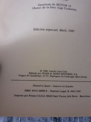 Libro Nuevo viaje a la alcarria de Camilo José Cel