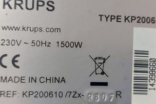 Bloque cafetera krups kp2006 kp2000