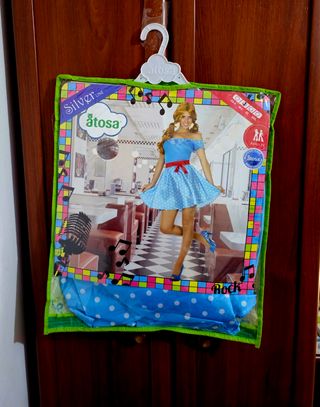 PRECINTADO DISFRAZ MUJER ROCKABILLY 